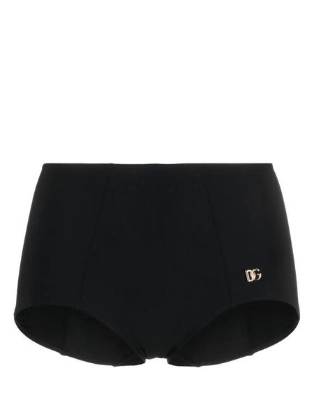  Dolce & Gabbana Logo-plaque Bikini Shorts - Black 