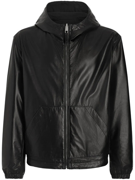 Dolce & Gabbana Logo-plaque Bomber Jacket - Black 