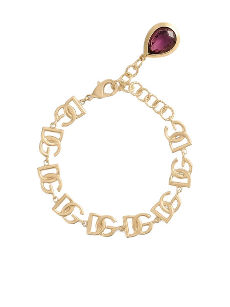  Dolce & Gabbana Logo-plaque Bracelet - Gold 
