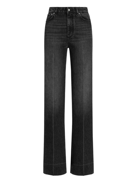  Dolce & Gabbana Logo-plaque Jeans - Black 
