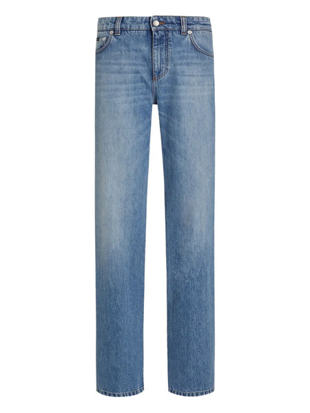  Dolce & Gabbana Logo-plaque Jeans - Blue 