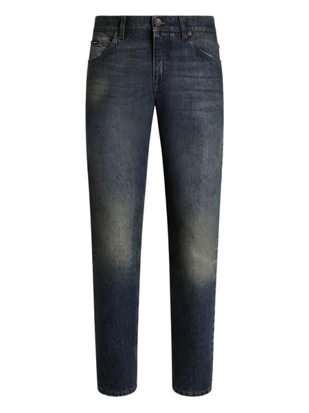 Dolce & Gabbana Logo-plaque Jeans - Blue 