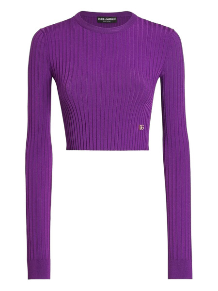  Dolce & Gabbana Logo-plaque Jumper - Purple 