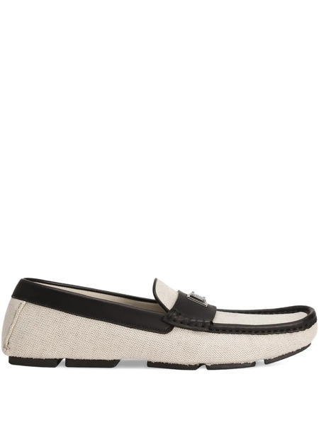  Dolce & Gabbana Logo-plaque Loafers - Neutrals 
