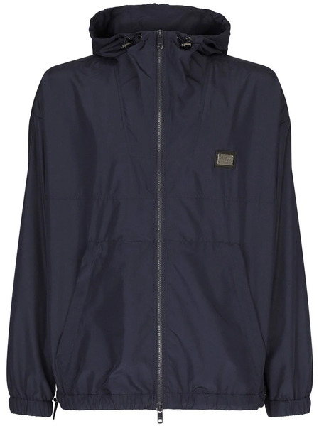  Dolce & Gabbana Logo-plaque Zip-fastening Jacket - Blue 