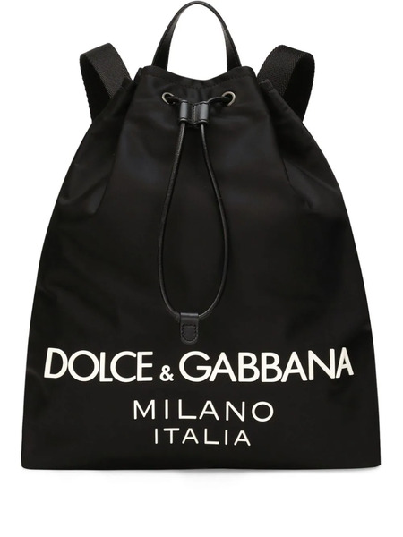  Dolce & Gabbana Logo-print Backpack - Black 