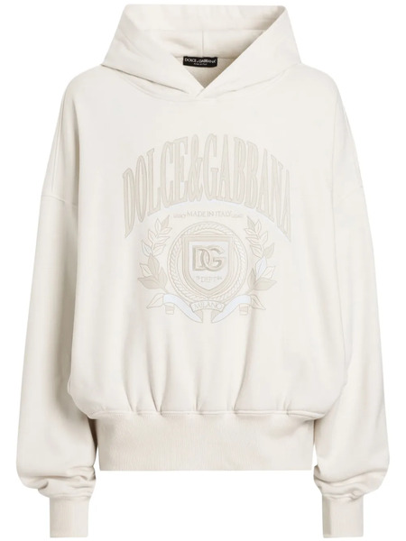  Dolce & Gabbana Logo-print Hoodie - Neutrals 