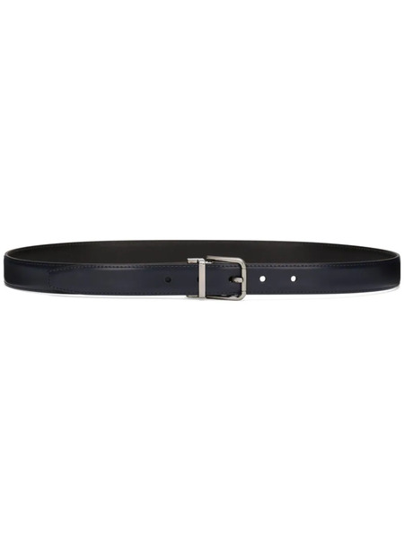  Dolce & Gabbana Logo-print Leather Belt - Blue 