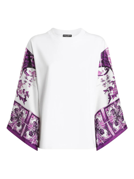  Dolce & Gabbana Majolica-print Blouse - White 
