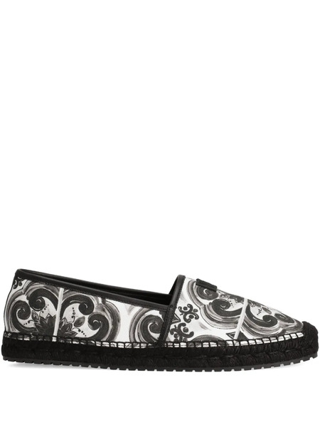  Dolce & Gabbana Majolica-print Espadrilles - Black 