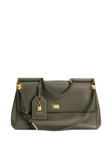  Dolce & Gabbana Maxi My Sicily Padlock Top-handle Tote Bag - Green 