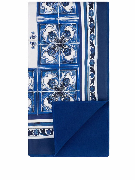  Dolce & Gabbana Mediterraneo-print Double-faced Table Cloth - Blue 