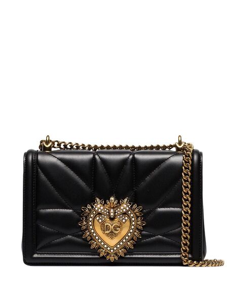  Dolce & Gabbana Medium Devotion Shoulder Bag - Black 
