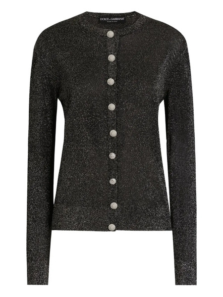  Dolce & Gabbana Metallic Cardigan - Black 