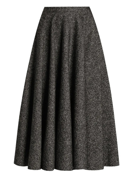  Dolce & Gabbana Midi Flared Skirt - Black 
