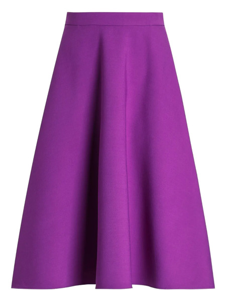  Dolce & Gabbana Midi Skirt In Double Crêpe - Purple 