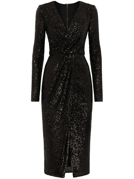  Dolce & Gabbana Mini Sequin-embellished Evening Dress - Black 