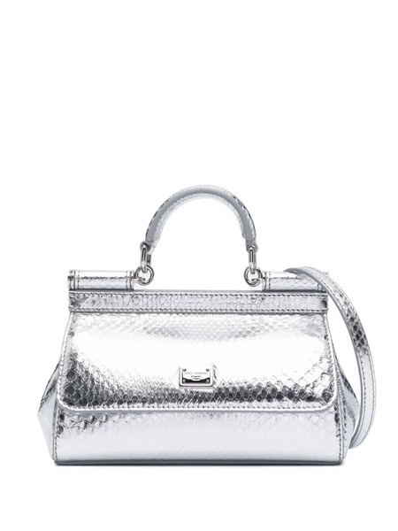  Dolce & Gabbana Mini Sicily Tote Bag - Silver 