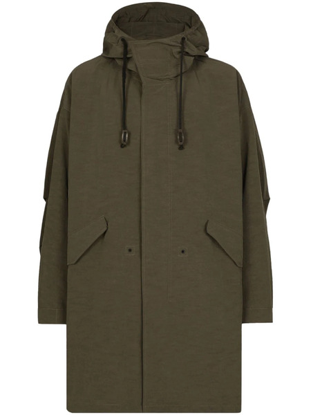  Dolce & Gabbana Oversized Hooded Parka - Green 