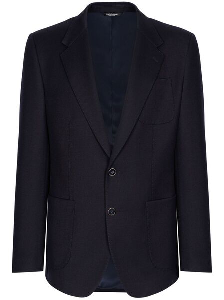  Dolce & Gabbana Patch Pocket Single-breasted Blazer - Blue 