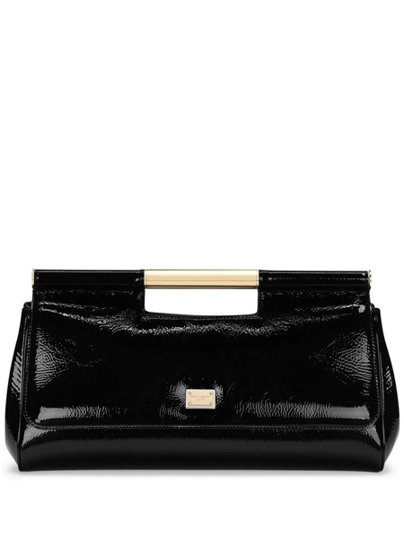  Dolce & Gabbana Patent-leather Clutch Bag - Black 