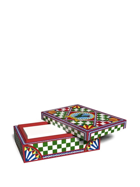  Dolce & Gabbana Patterned Domino Box (17cm X 13 Cm) - Red 