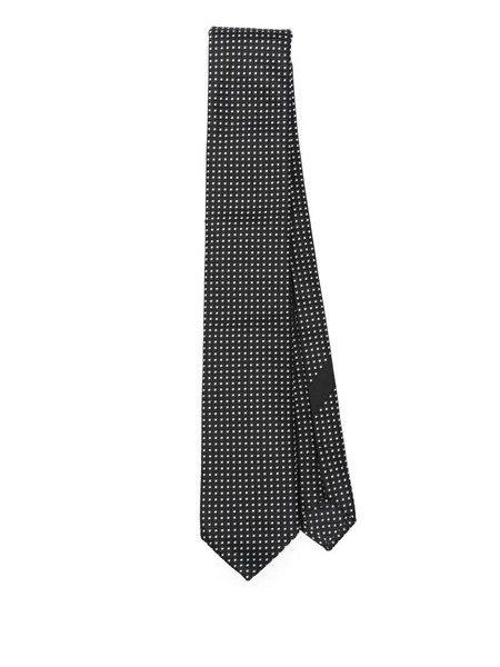  Dolce & Gabbana Patterned Silk Tie - Black 
