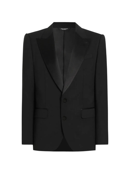  Dolce & Gabbana Peak-lapel Blazer - Black 