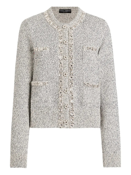  Dolce & Gabbana Pearl-embellished Jacket - Neutrals 