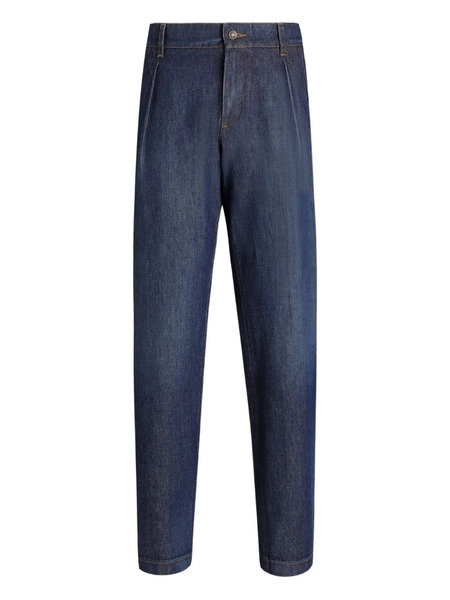  Dolce & Gabbana Pleated Denim Jeans - Blue 