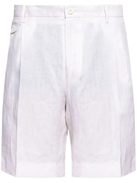  Dolce & Gabbana Pleated-front Shorts - White 