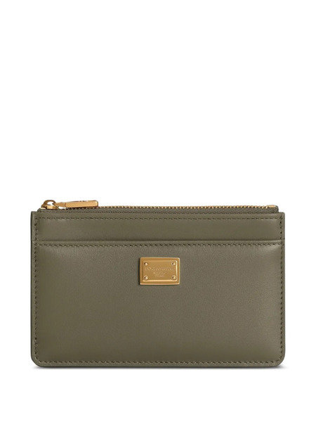  Dolce & Gabbana Plongé Calfskin Card Holder - Green 
