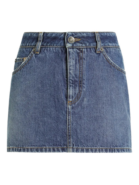  Dolce & Gabbana Pocket Mini Skirt - Blue 