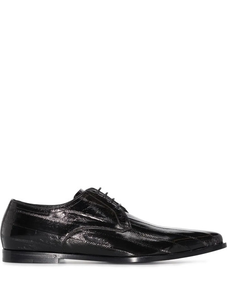  Dolce & Gabbana Point-toe Derby Shoes - Black 
