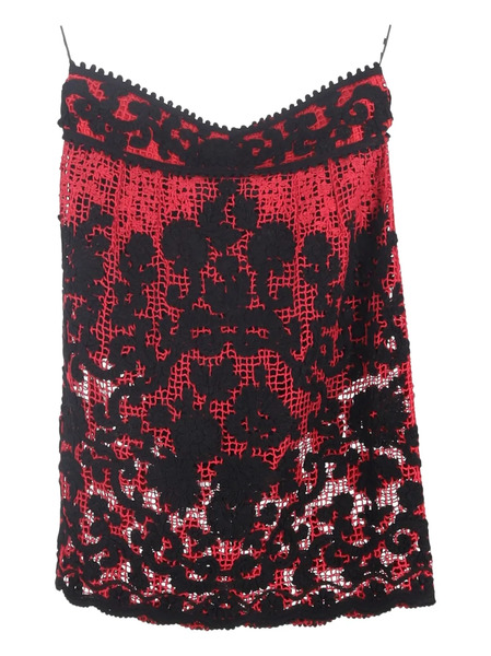  Dolce & Gabbana Pre-owned Lace Detail Skirt - Red 