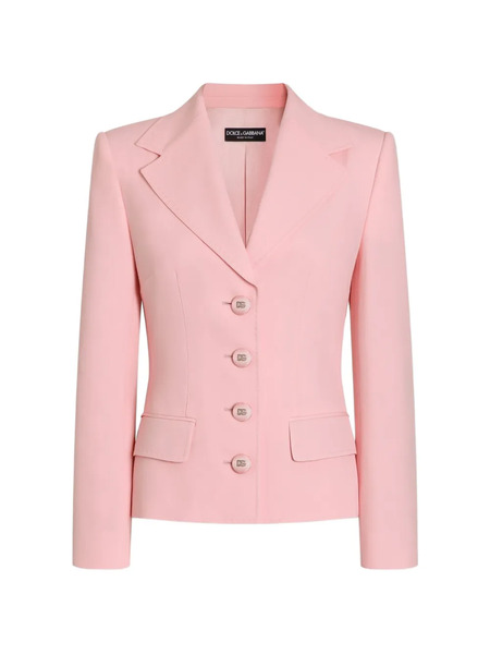  Dolce & Gabbana Printed Twill Single-breasted Jacket - Pink 