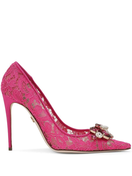  Dolce & Gabbana Rainbow Lace Pumps - Pink 