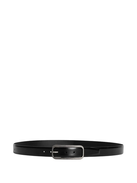  Dolce & Gabbana Rectangular-buckle Leather Belt - Black 