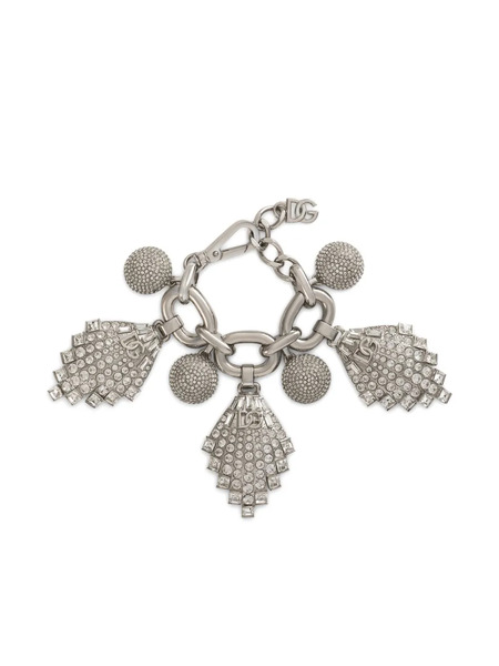  Dolce & Gabbana Rhinestone-embellished Bracelet - Silver 