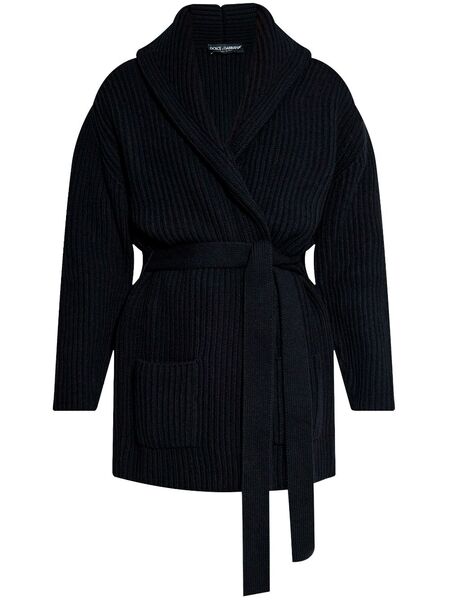  Dolce & Gabbana Ribbed-knit Cardigan - Black 