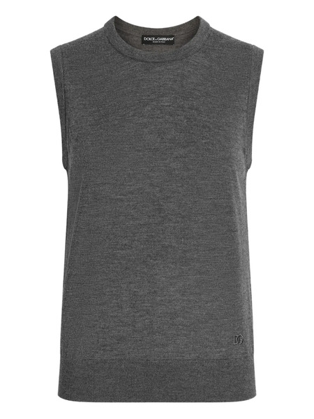  Dolce & Gabbana Ribbed Vest - Grey 