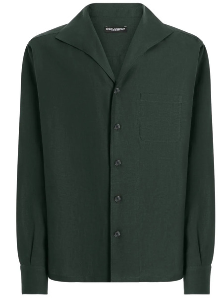  Dolce & Gabbana Sailor-collar Shirt - Green 