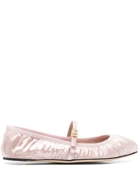  Dolce & Gabbana Satin Ballet Flats - Pink 