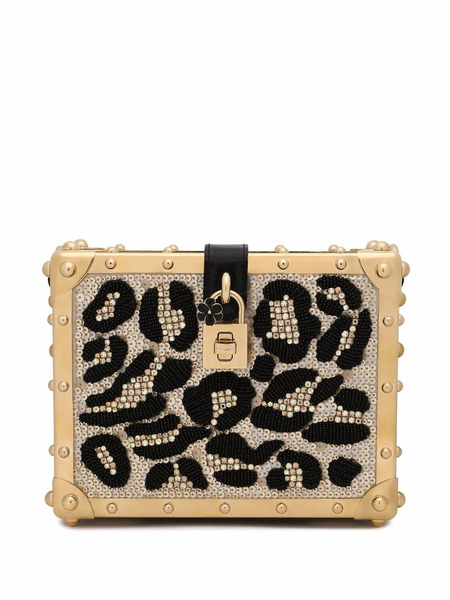  Dolce & Gabbana Satin Dolce Box Top-handle Bag - Neutrals 