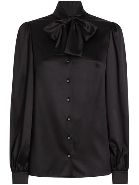  Dolce & Gabbana Satin Shirt - Black 