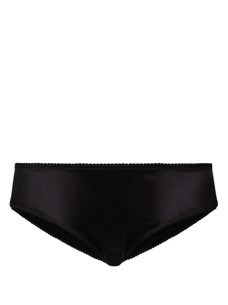  Dolce & Gabbana Scalloped-trim Hipster Briefs - Black 