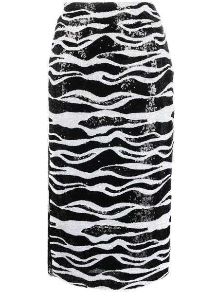  Dolce & Gabbana Sequin Panelled Skirt - Black 