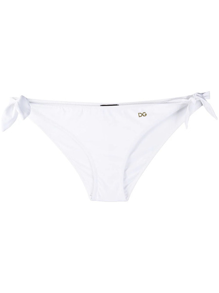  Dolce & Gabbana Side-tie Bikini Bottoms - White 