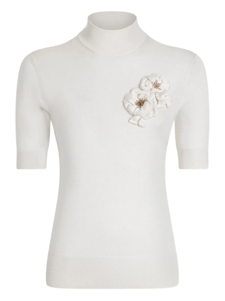  Dolce & Gabbana Silk Knitted Top - White 