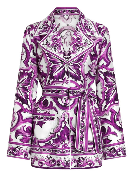  Dolce & Gabbana Silk Shirt - Purple 